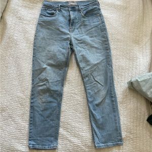 Everlane High-Waist Straight Jeans, ankle crop